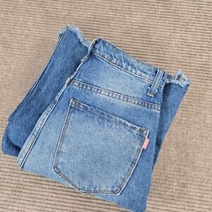 Vibe & Rant Womens 3 W26 Blue Distressed Wide Leg High Rise Jeans VPR19680